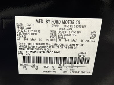 2018 Ford Explorer Sport W/Equipment Group 401A