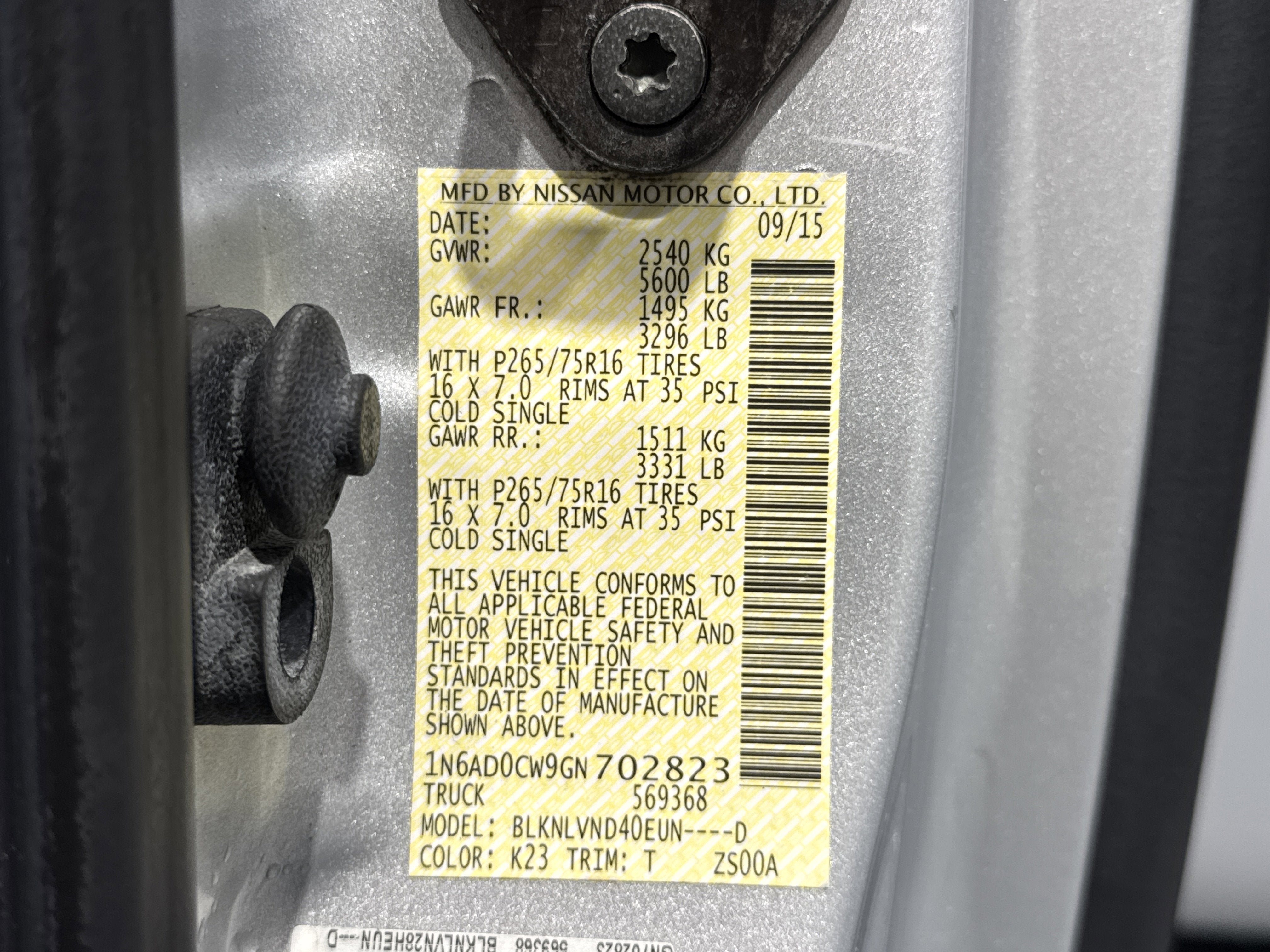 2016 Nissan Frontier PRO-4X