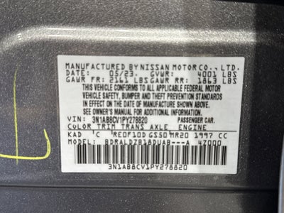 2023 Nissan Sentra SV W/Premium Package