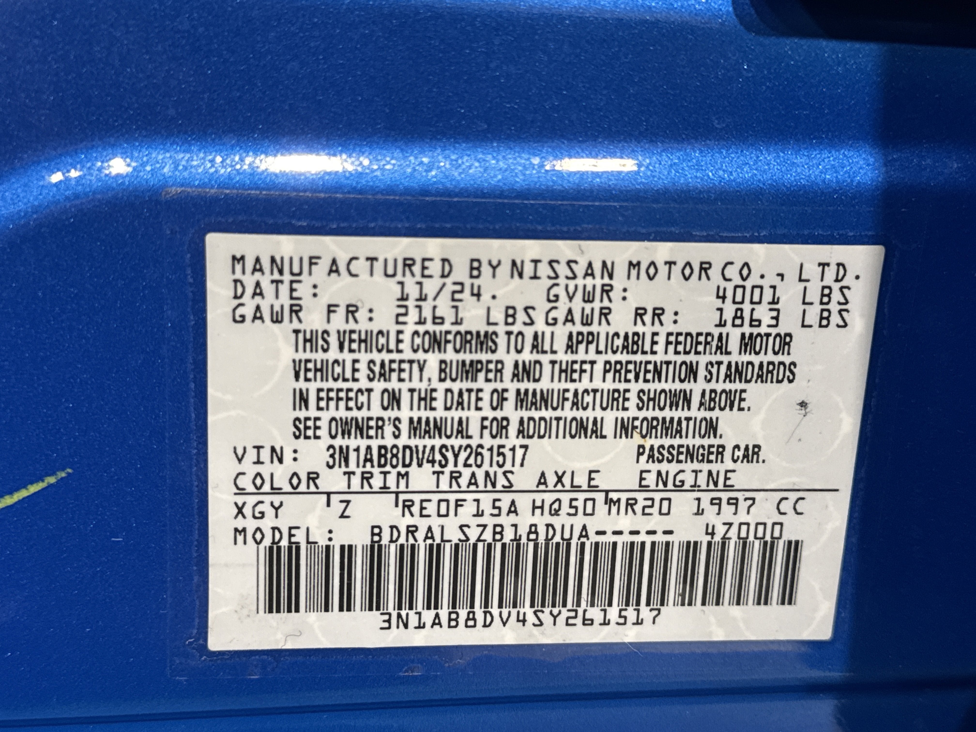 2025 Nissan Sentra SR