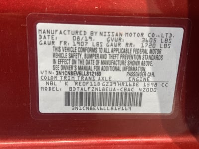 2020 Nissan Versa SV