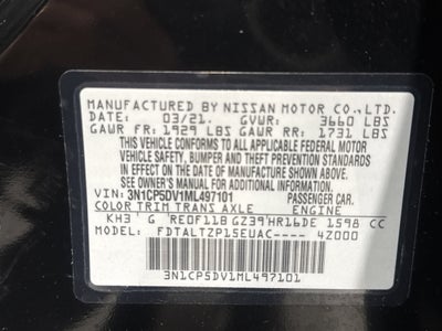 2021 Nissan Kicks SR