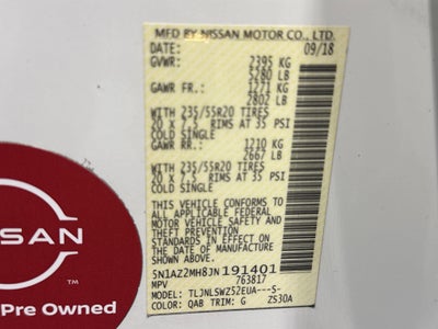 2018 Nissan Murano Platinum