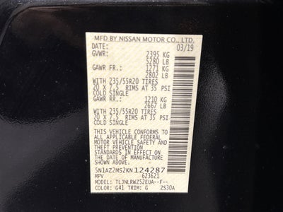 2019 Nissan Murano SL W/Technology Package