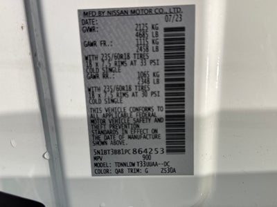 2023 Nissan Rogue SV W/Premium Package