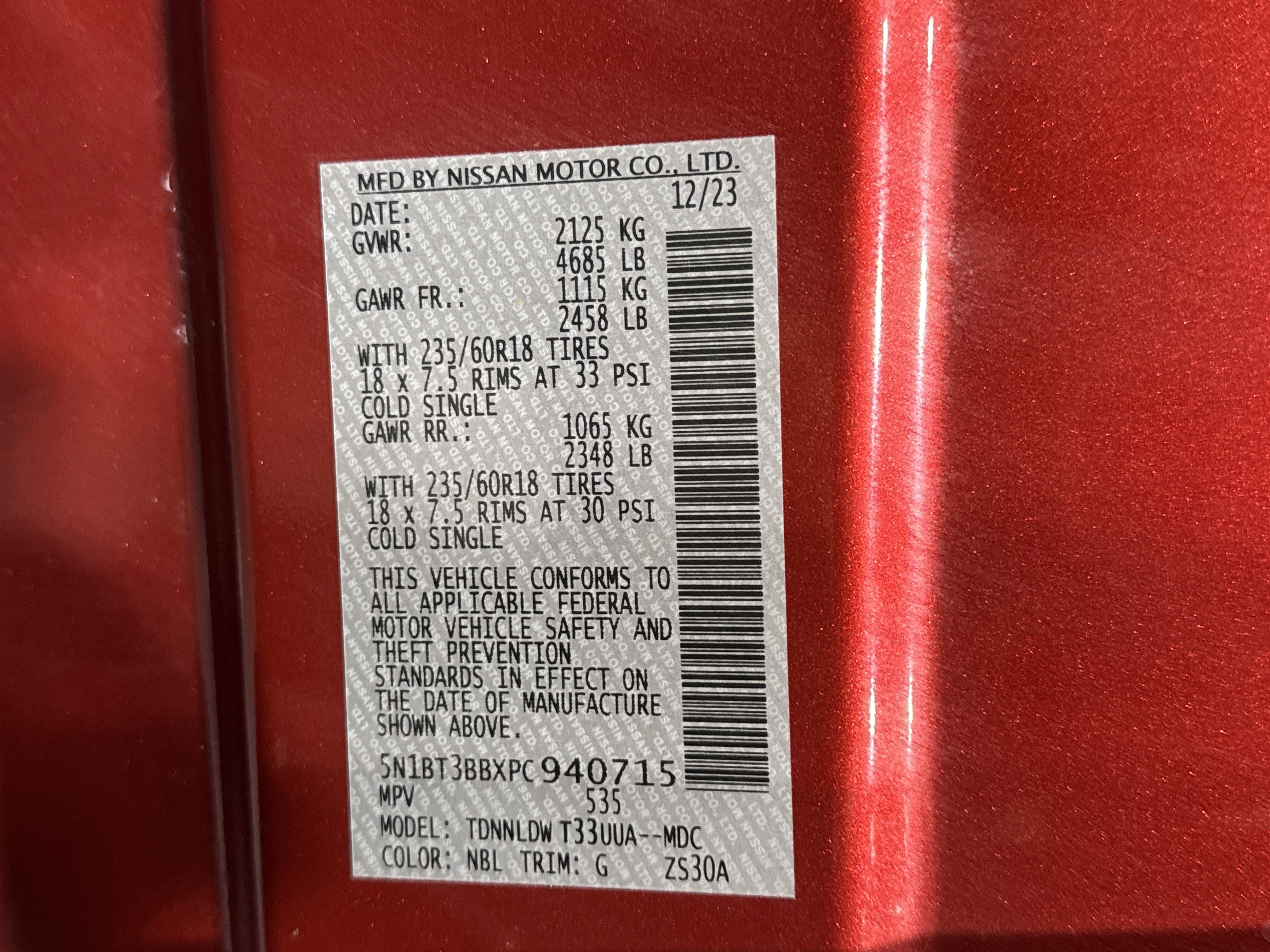 2023 Nissan Rogue SV