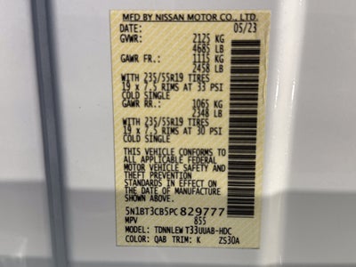 2023 Nissan Rogue SL W/Premium Package