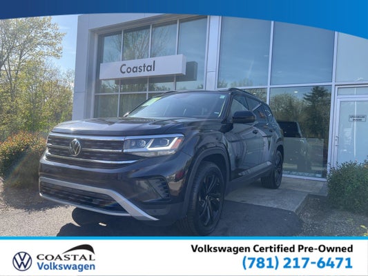 2022 Volkswagen Atlas 3.6L V6 SE w/Technology W/Panoramic Sunroof & Captain's Chairs in Cohasset, MA - Coastal Auto Center