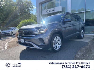 2022 Volkswagen Atlas 3.6L V6 SE w/Technology W/Panoramic Sunroof & Captains Chairs